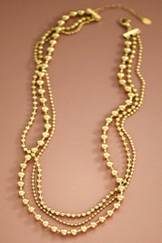 Ball Chain Multi Strand Necklace
