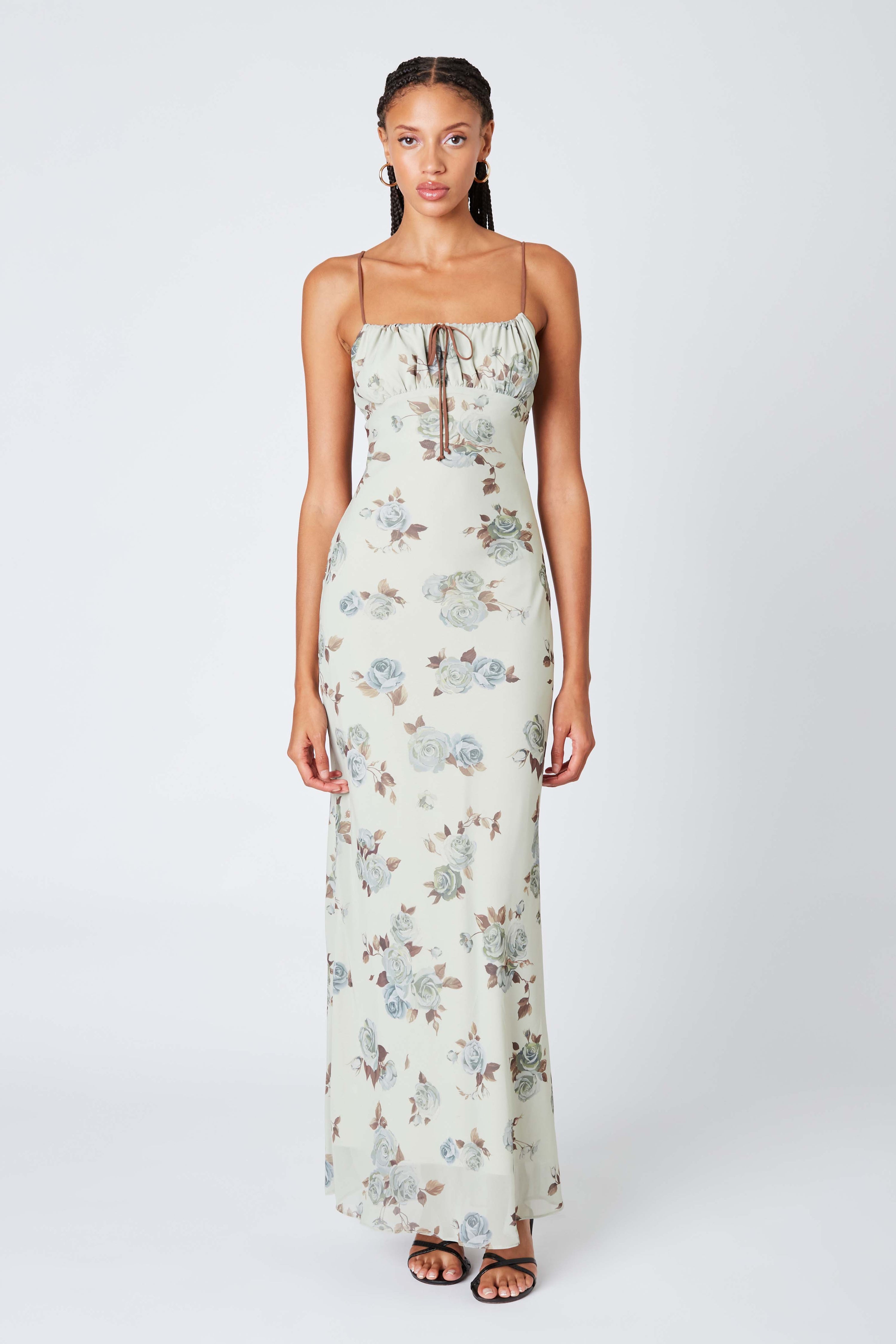 Fern Floral Print Maxi Dress | Collective Request 