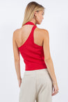 Red Asymmetrical Tank Top | Collective Request 