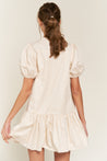Cut Out Detailed Mini Dress Ivory | Collective Request 