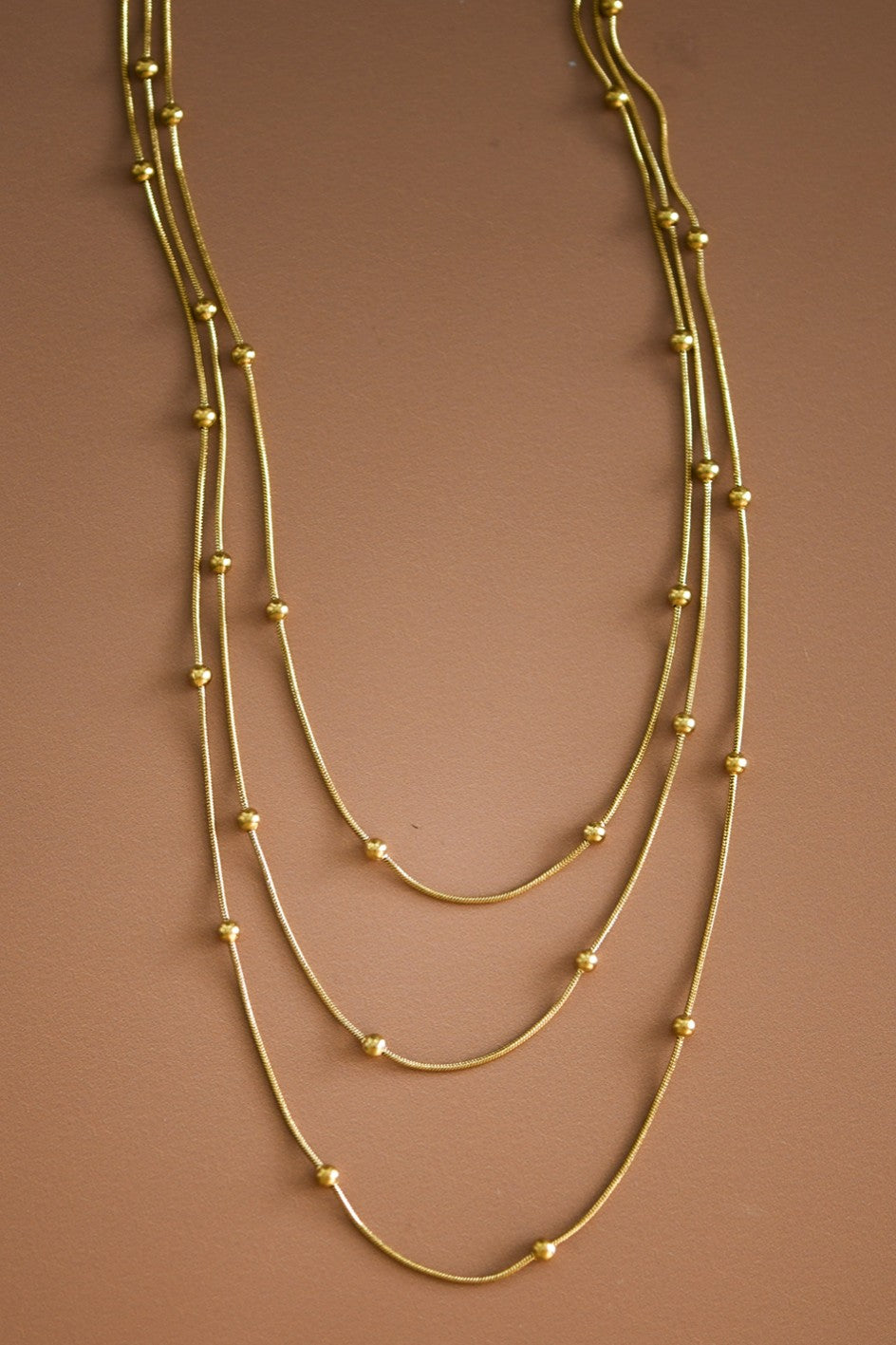 Multi Strand Stainless Steel Necklace