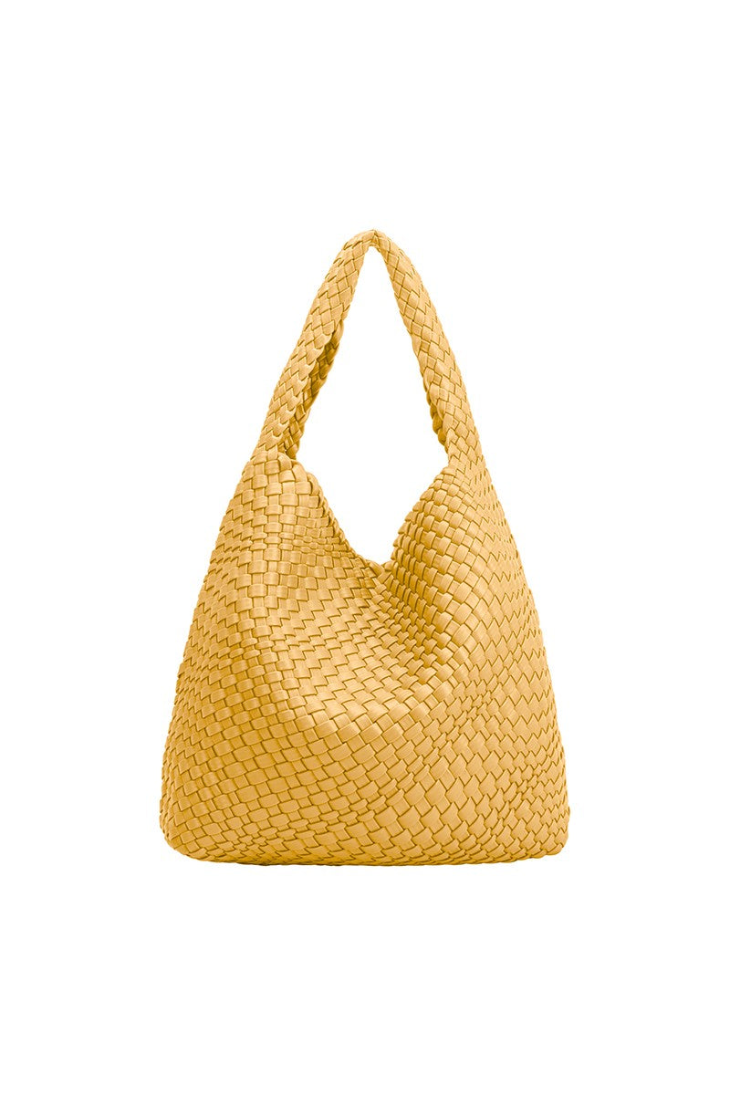 Johanna Yellow Large Shoulder Bag | Collective Request 