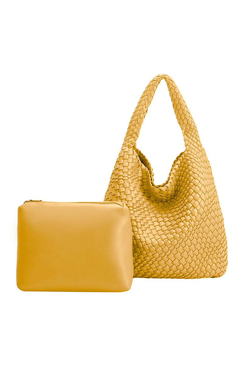 Johanna Yellow Large Shoulder Bag | Collective Request 