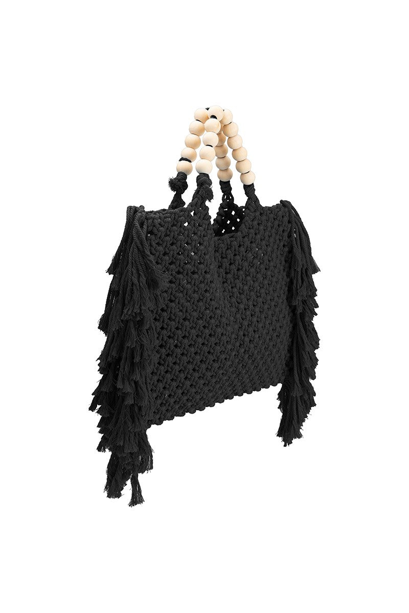 Lilibeth Black Crochet Tote Bag | Collective Request 
