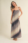 Brushed Color Print Maxi Dress | Collective Request 