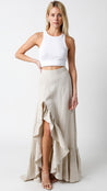 Melange Giselle Linen Maxi Skirt | Collective Request 