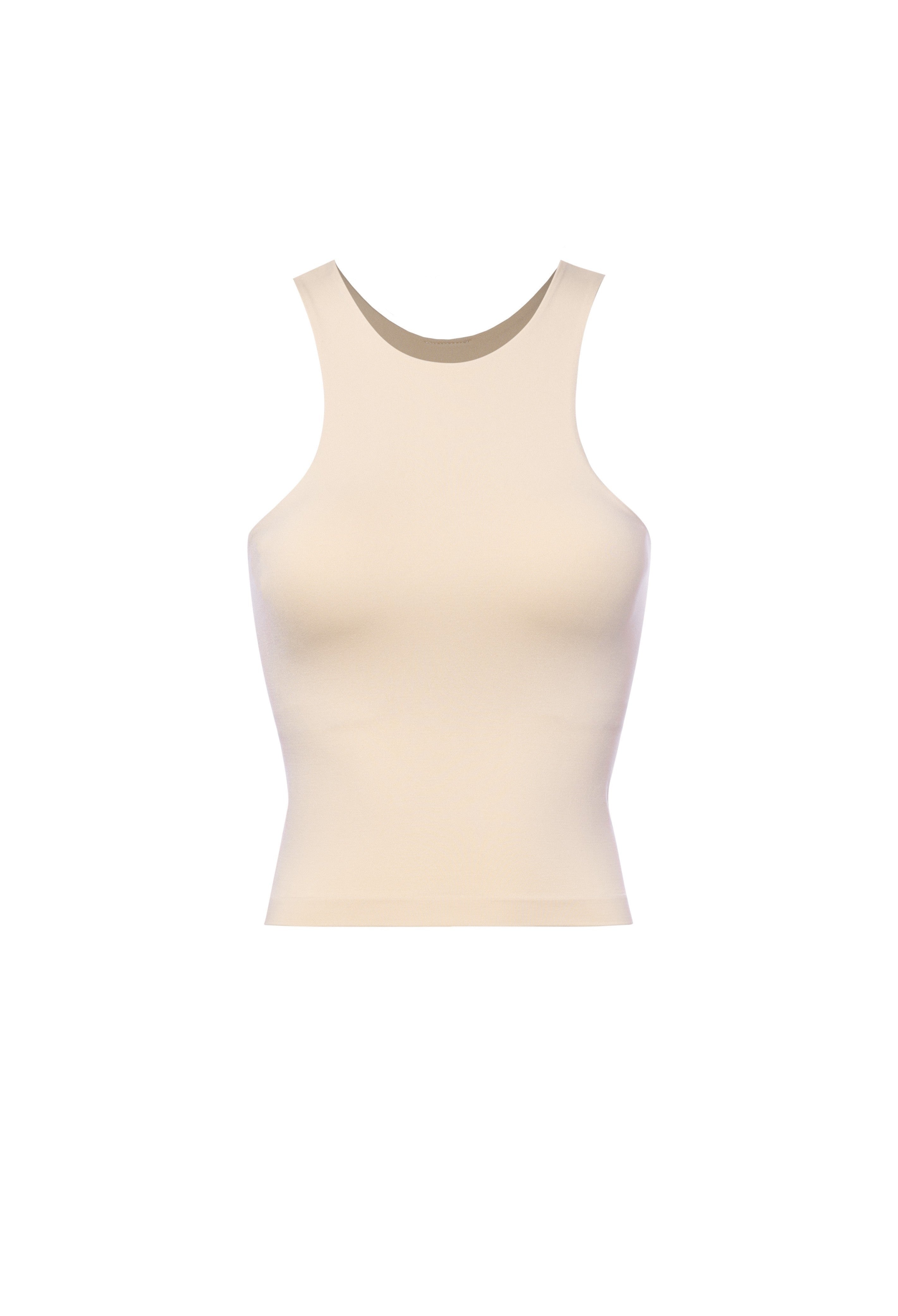 Nude Inner Lined Sleeveless Racer Tank | Collective Request 