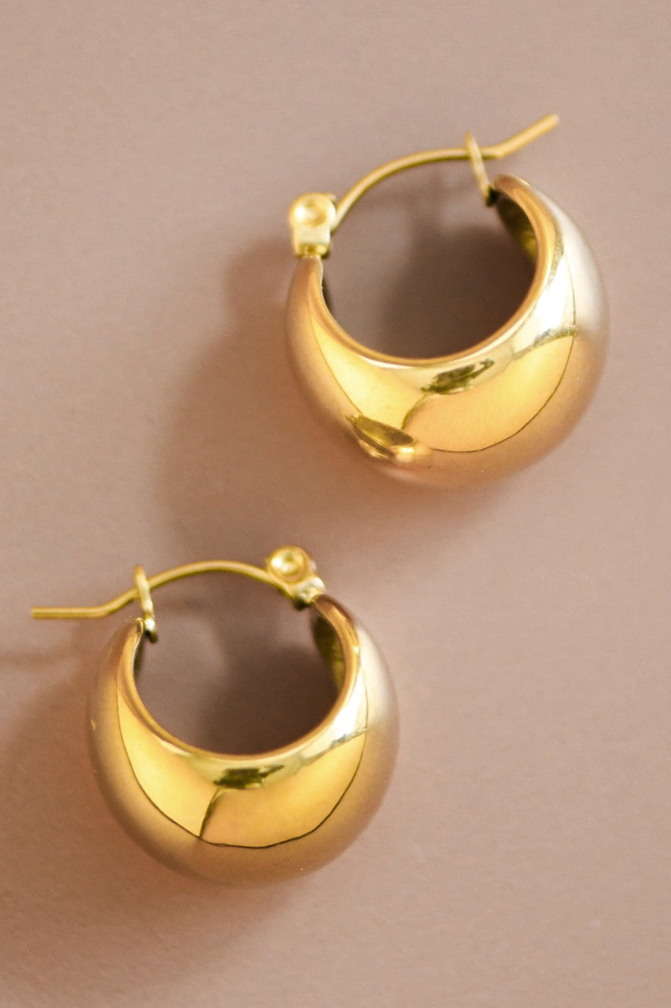Simple Gold Earrings