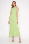 Lime Sleeveless Crochet Maxi Dress | Collective Request 