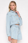 Cropped Denim Jacket | Collective Request 