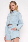 Cropped Denim Jacket | Collective Request 