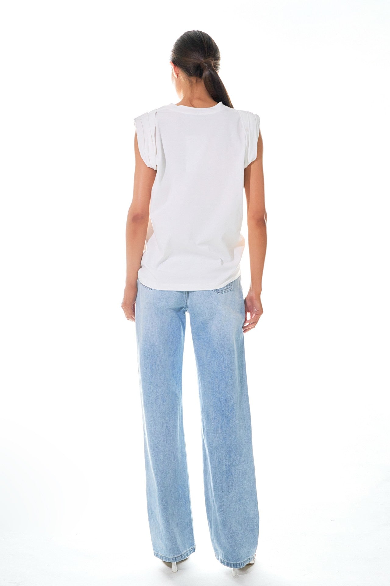 Folded Sleeve Top