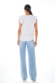 Folded Sleeve Top
