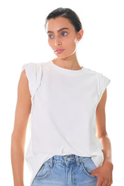 Folded Sleeve Top