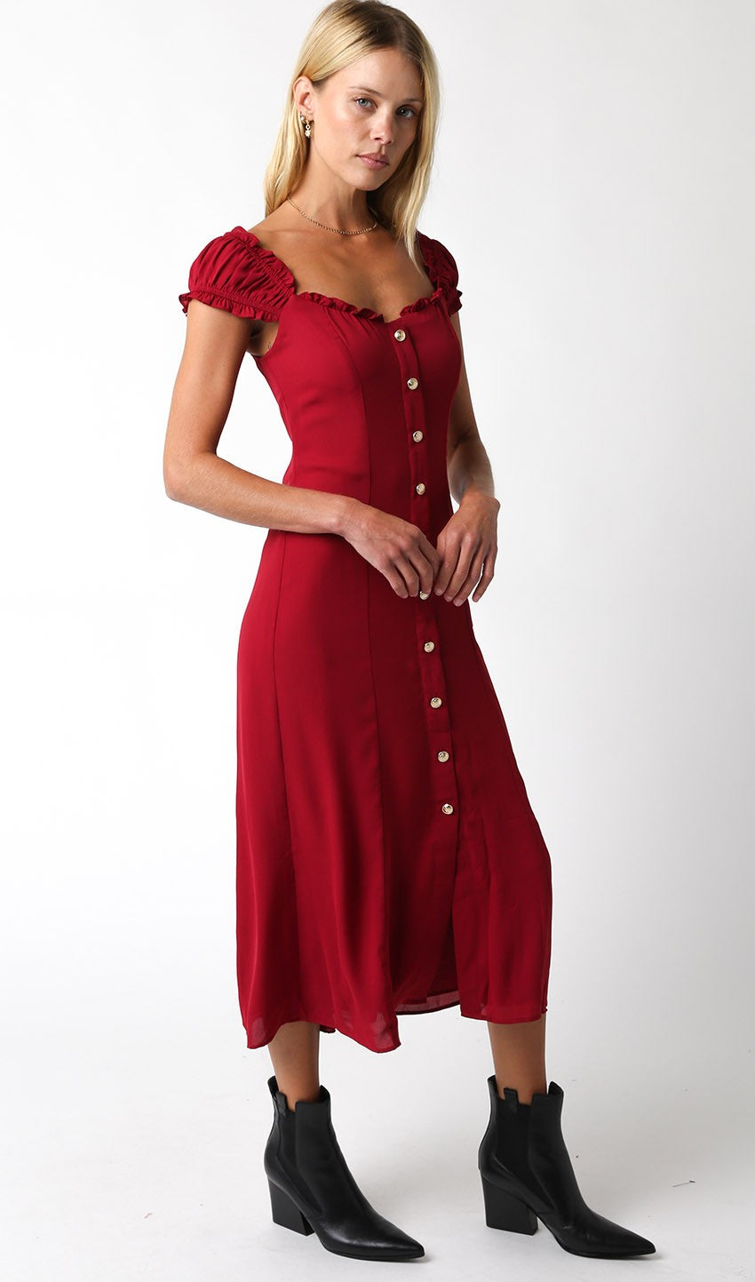 Shiloh Burgundy Dress