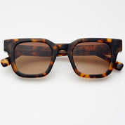 Tortoise Atlas Acetate Unisex Rectangular Sunglasses