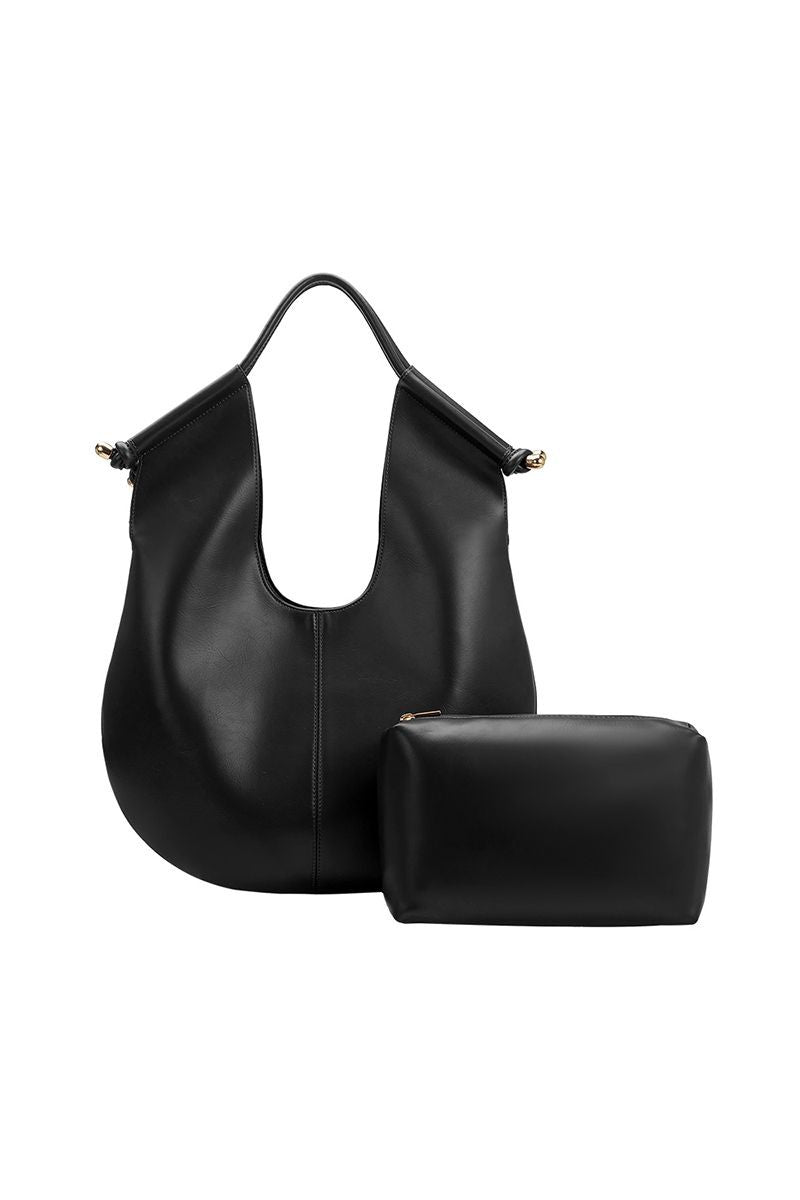 Tracy Black Recycled Vegan Leather Bag