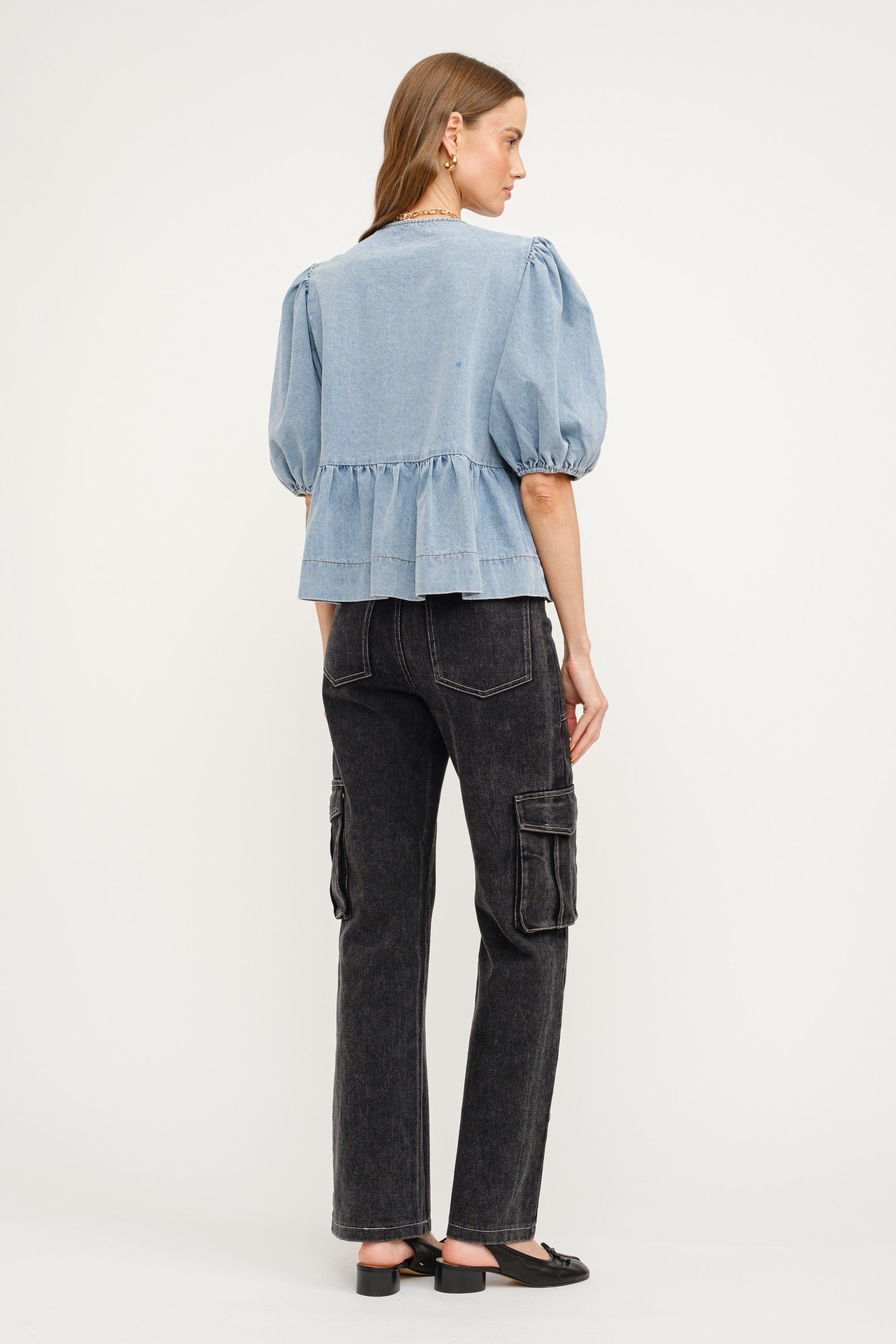 Norah Denim Blouse | Collective Request 