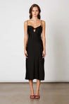 Black Satin Midi Dress | Collective Request 