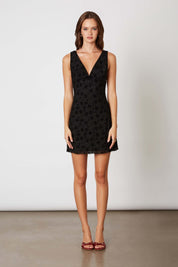 Black Leopard print mini dress