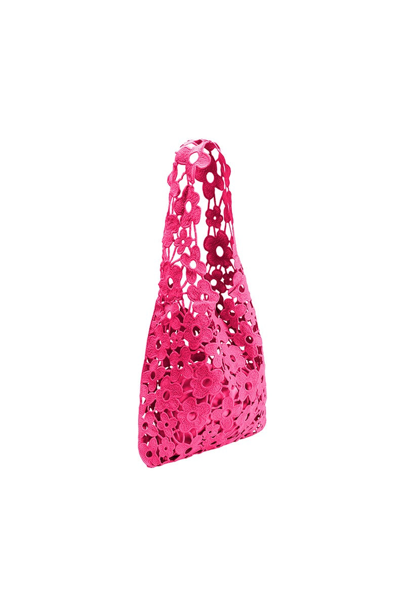 Aster Pink Cotton Shoulder Bag