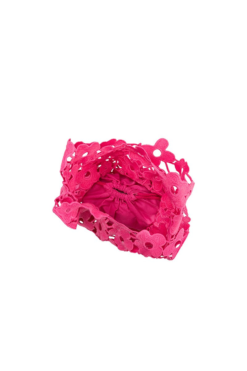 Aster Pink Cotton Shoulder Bag