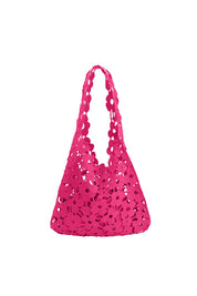 Aster Pink Cotton Shoulder Bag