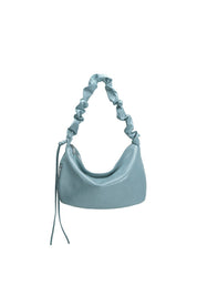 Reign Blue Vegan Leather Shoulder Bag