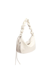 Reign Ivory Vegan Leather Shoulder Bag