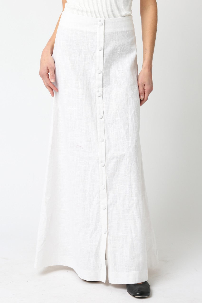 Finjie Button Skirt