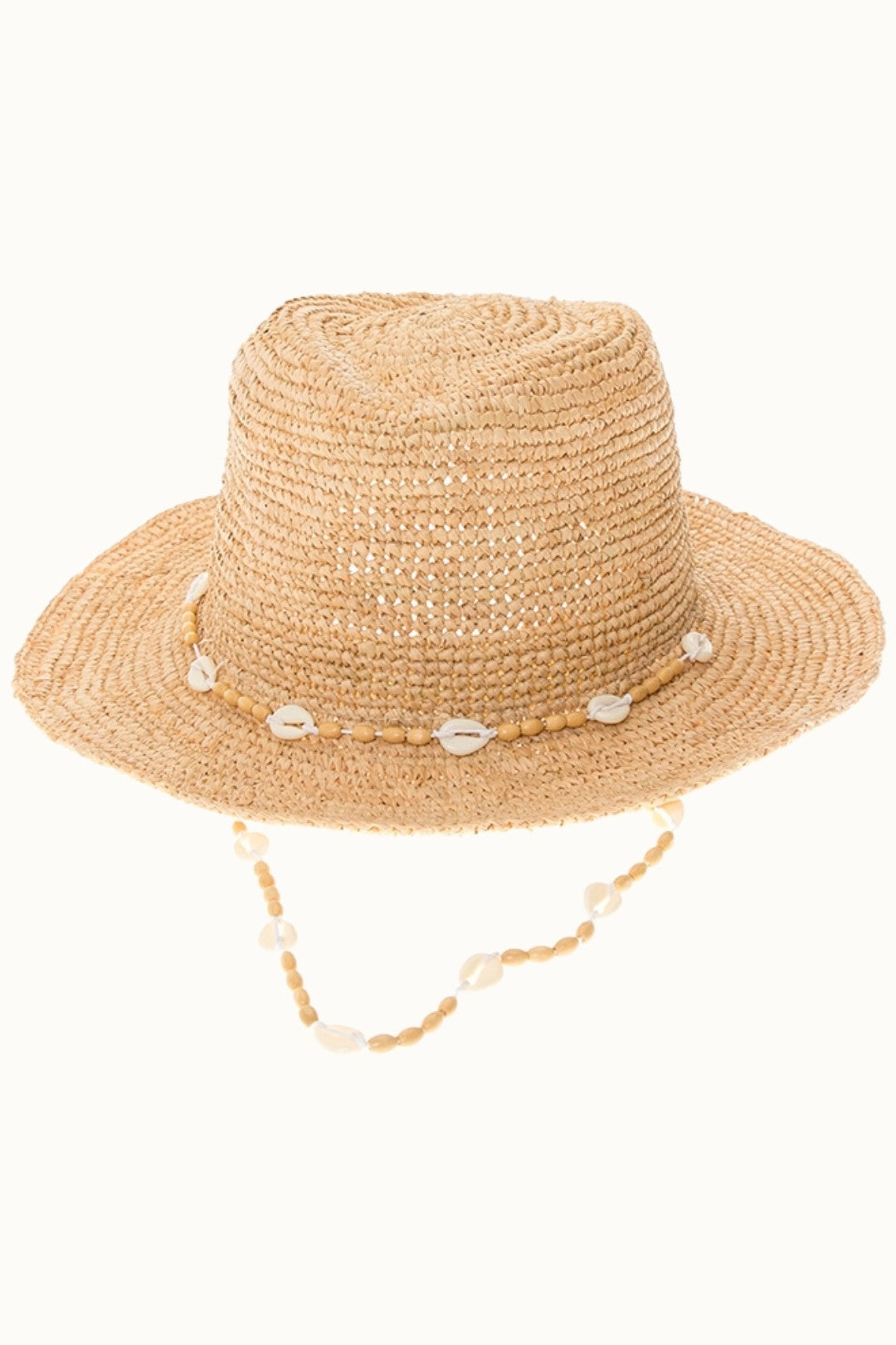 Olive & Pique Raffia Straw Crochet Sun Hat