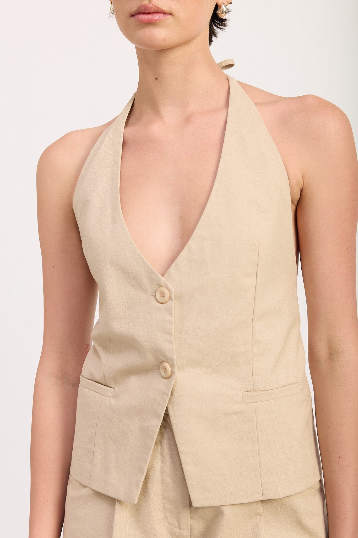 Halter Neck Vest Top