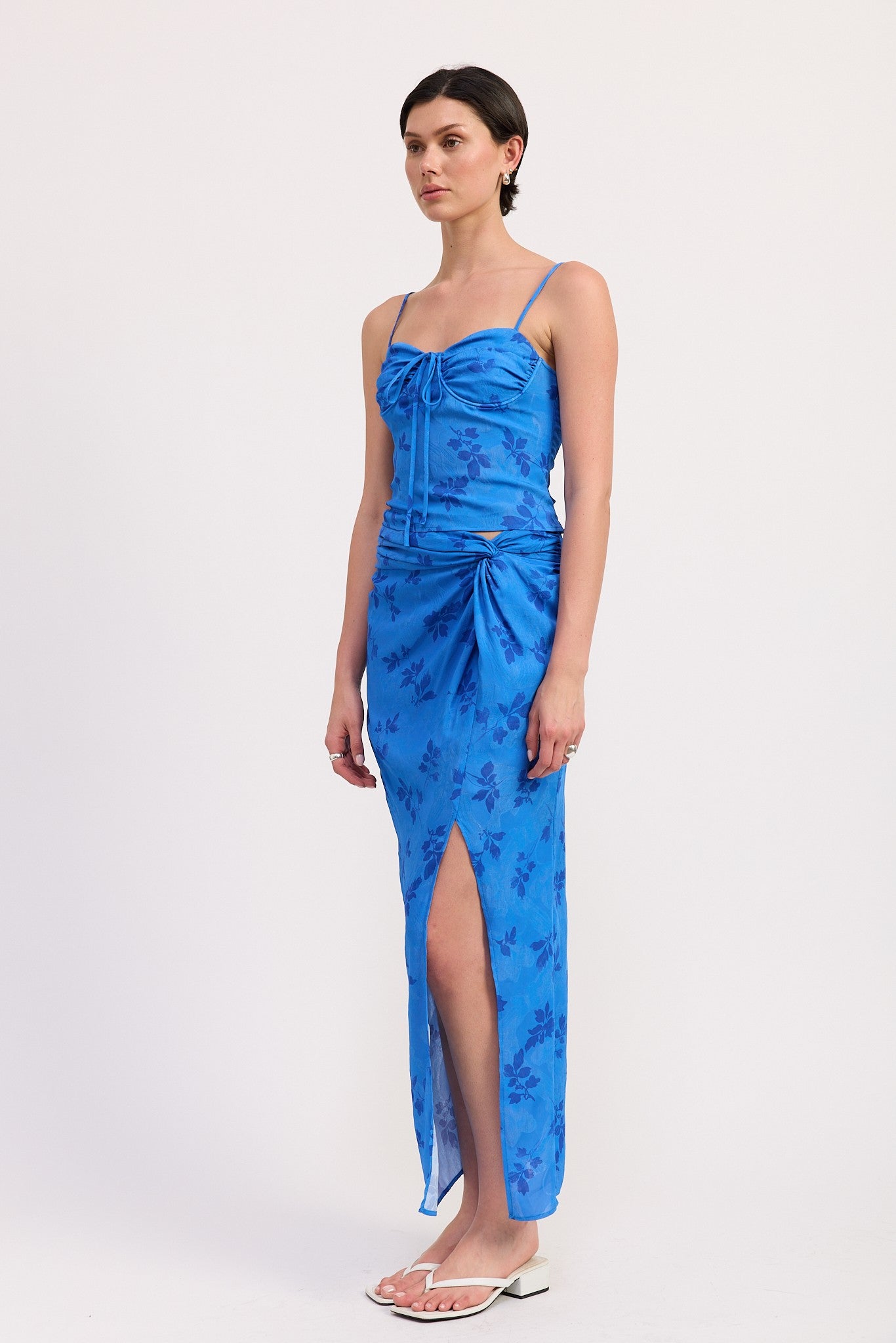 Floral Wrapped Sarong Skirt