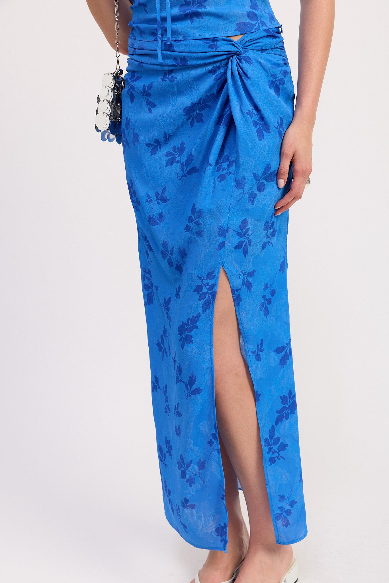 Floral Wrapped Sarong Skirt