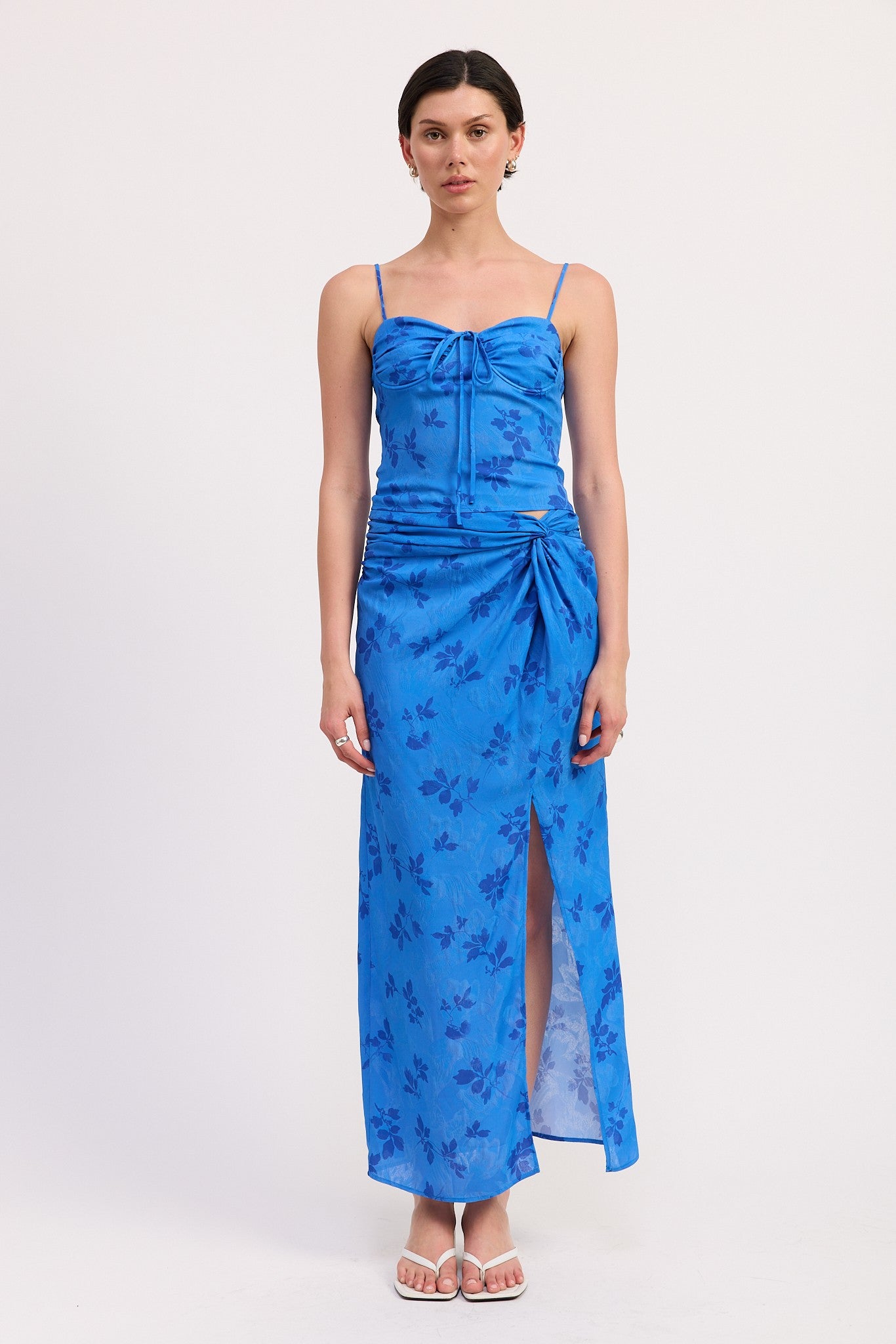 Floral Wrapped Sarong Skirt