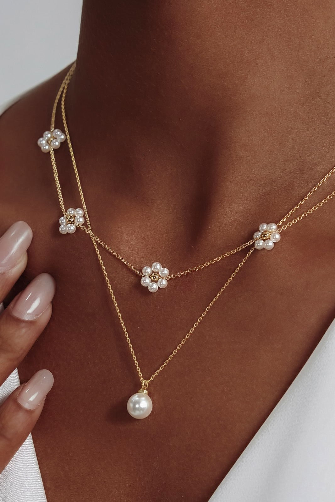 Pearl Necklace Set