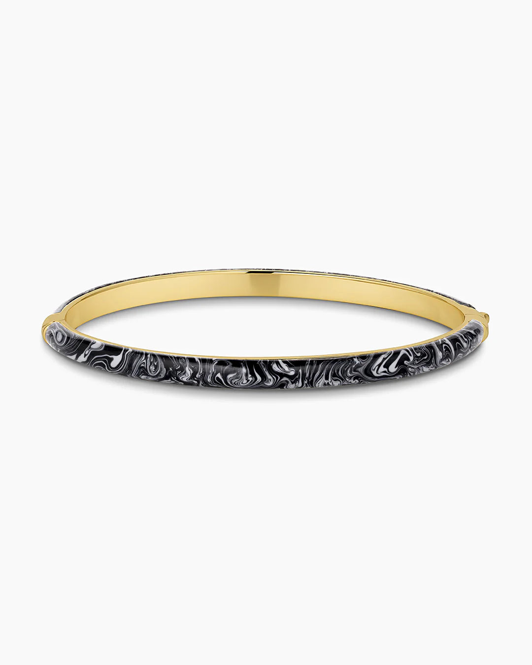 Paseo Marble Cuff - Black Marble