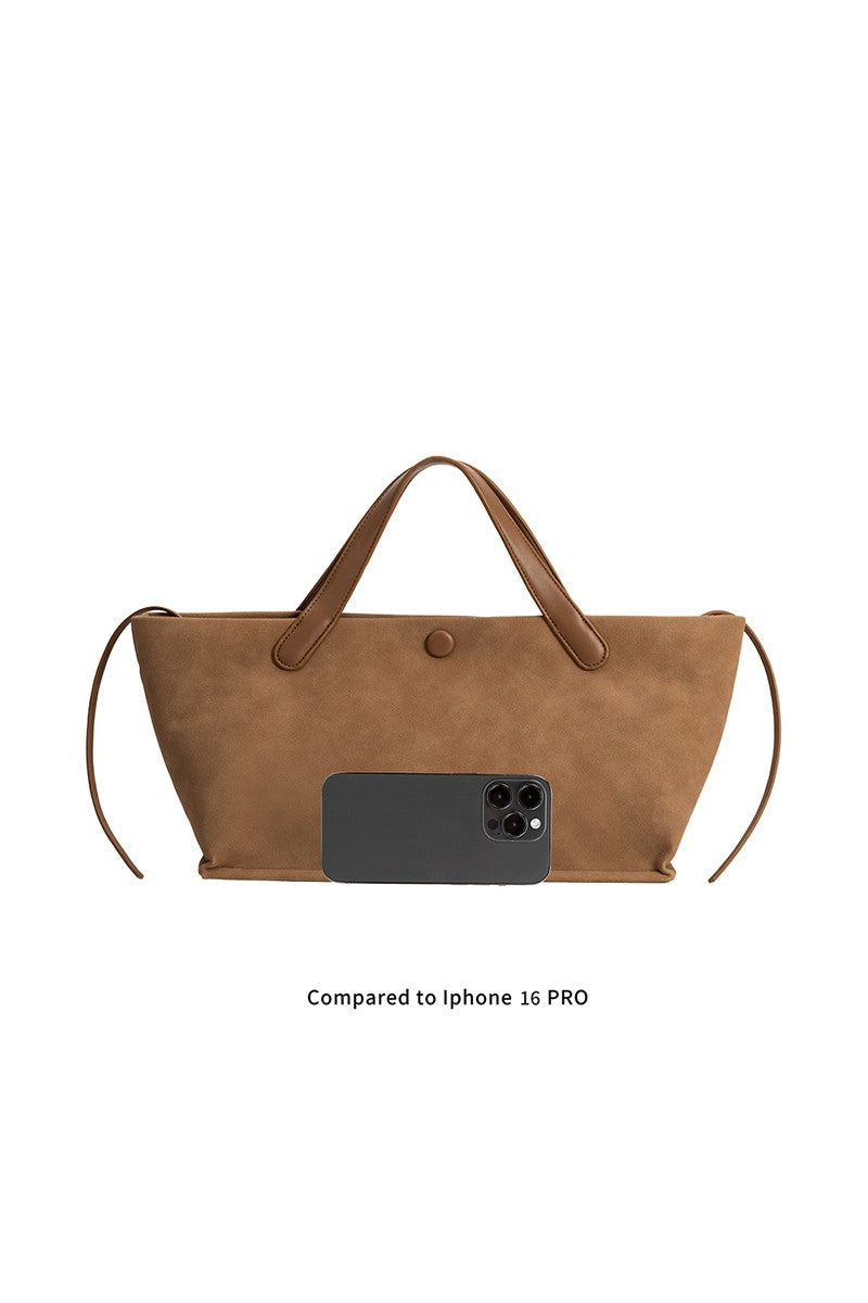 Jill Tan Recycled Vegan Suede Tote Bag