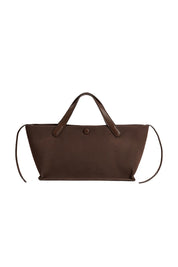 Jill Chocolate Recycled Vegan Suede Tote Bag