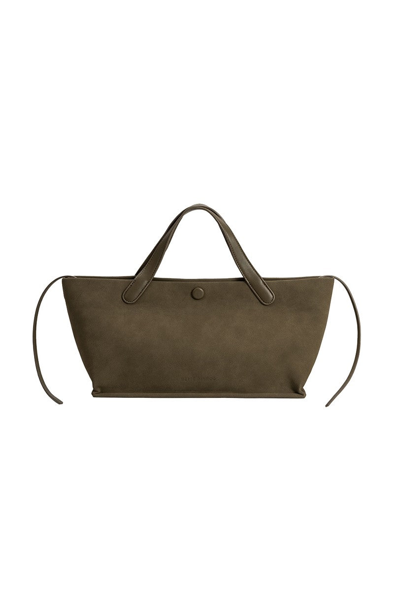 Jill Olive Recycled Vegan Suede Tote Bag