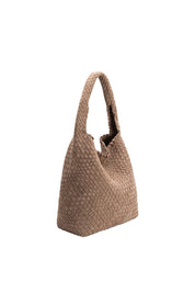 Johanna Clay Suede Vegan Leather Shoulder Bag