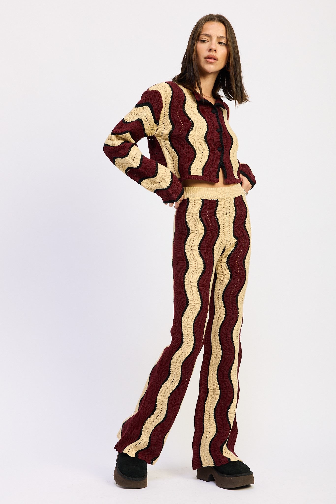 Multi Color Sweater Pants