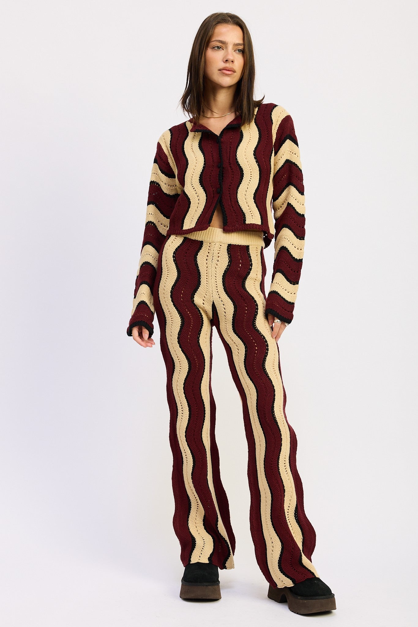 Multi Color Sweater Pants