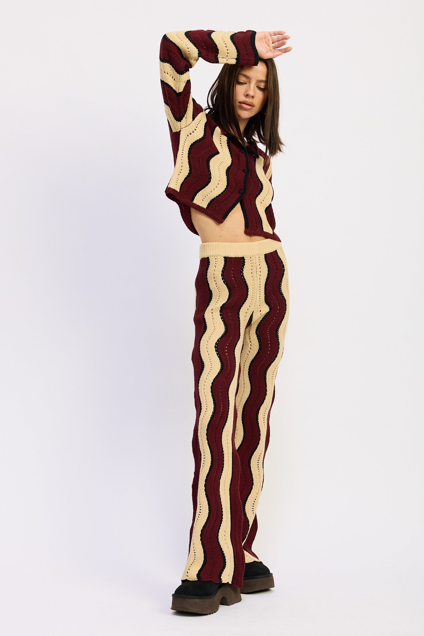 Multi Color Sweater Pants