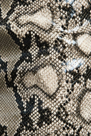 Mid-rise Snake Effect Mini Skirt