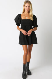 Black Ana Bubble Romper