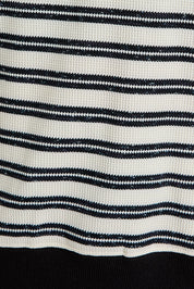 Round Neck Stripe Pullover & Mid Rise Mini Skort