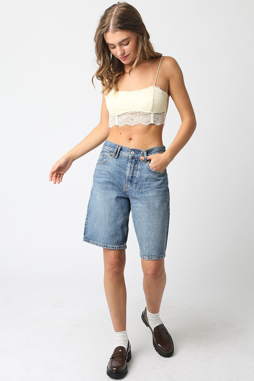 Cream Helena Lace Bralette