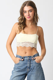 Cream Helena Lace Bralette