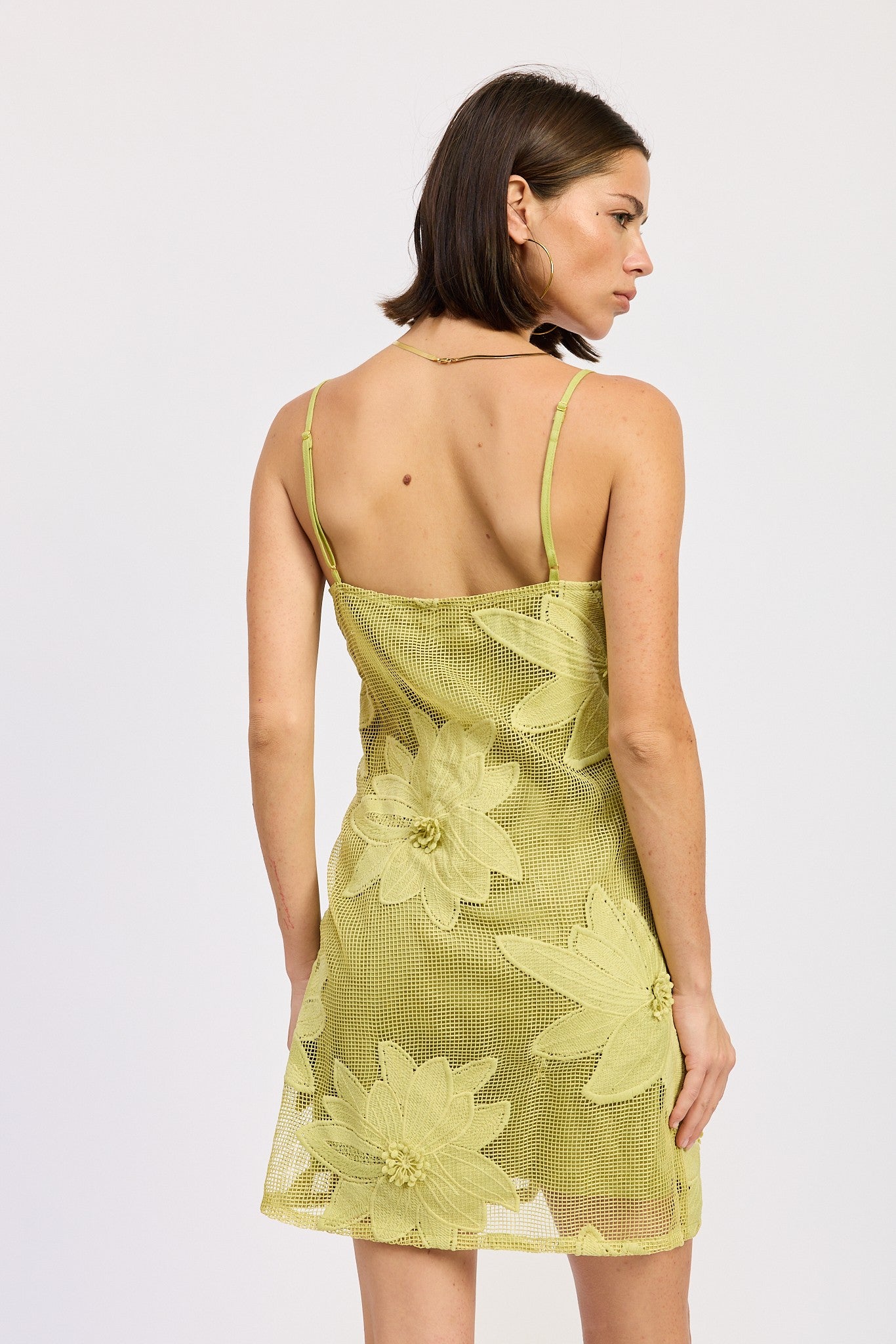 Mini Floral Applique Dress